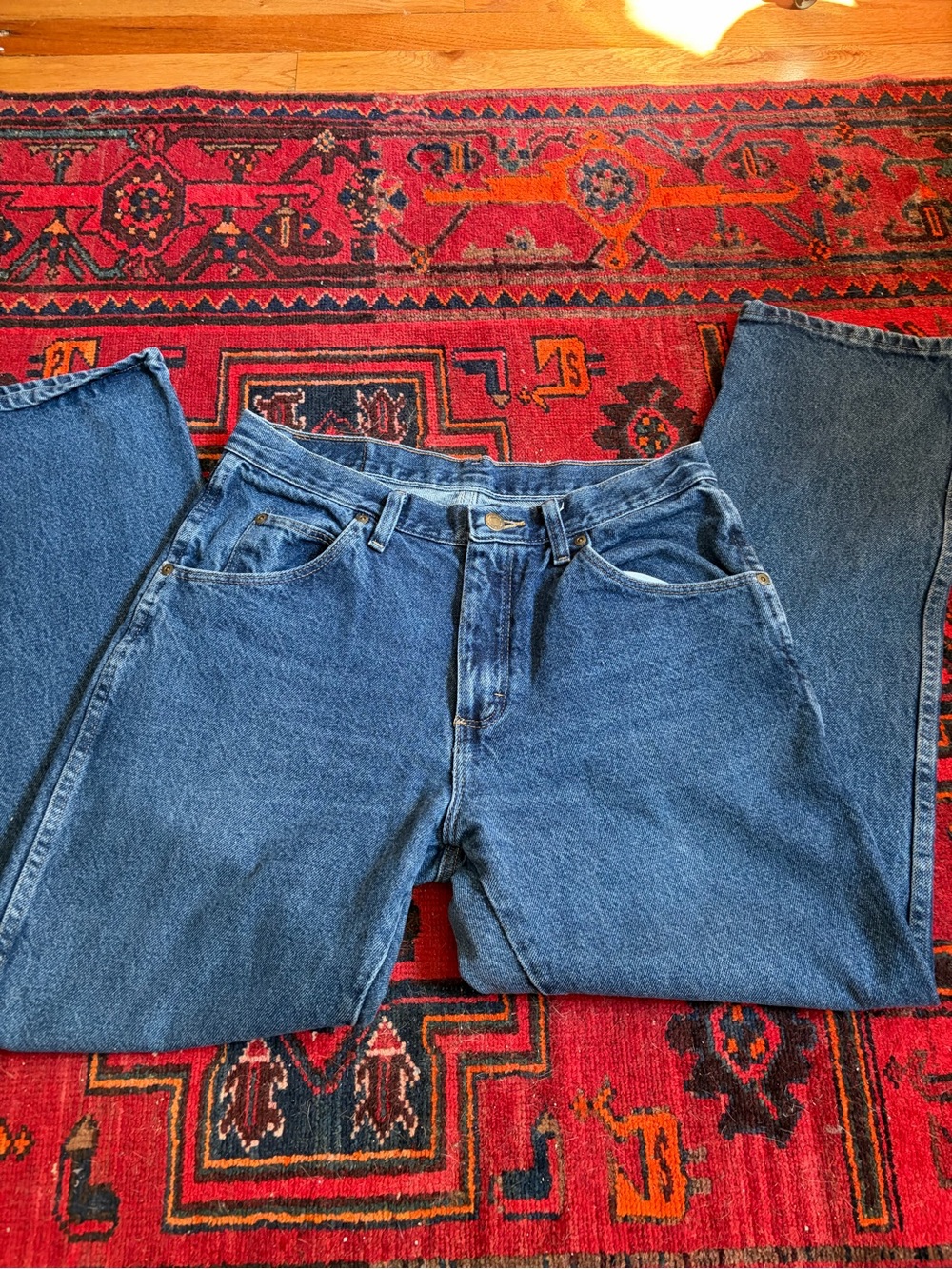 Vintage 100% Cotton Straight Leg Wrangler Jeans